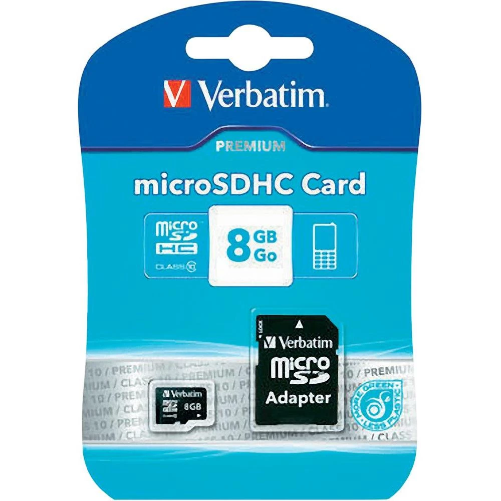 microSDHC kartica Verbatim MICRO SDHC 8GB CL 10 ADAP Class 10 uklj. SD-adapter 8 slika