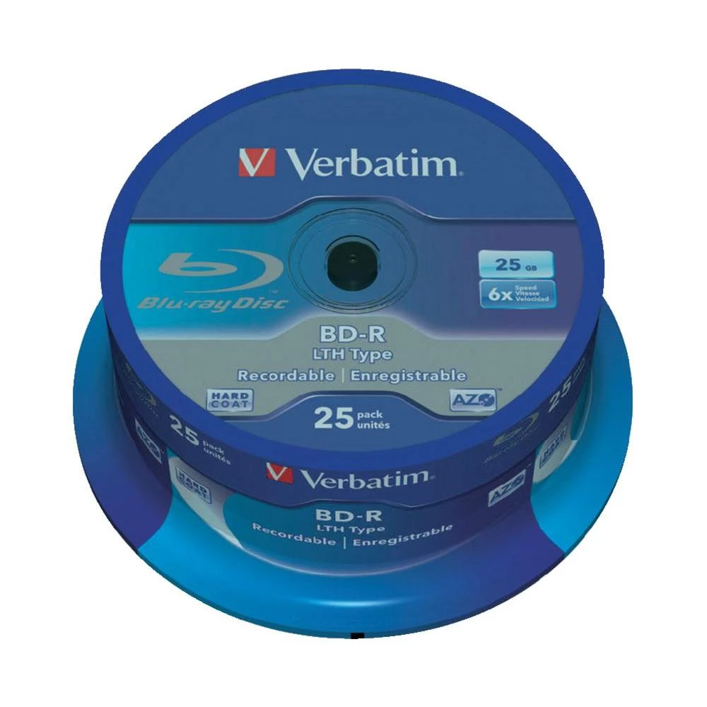 Blu-ray BD-R prazni Verbatim 43772 25 GB 25 kom. okrugla kutija premaz protiv og slika