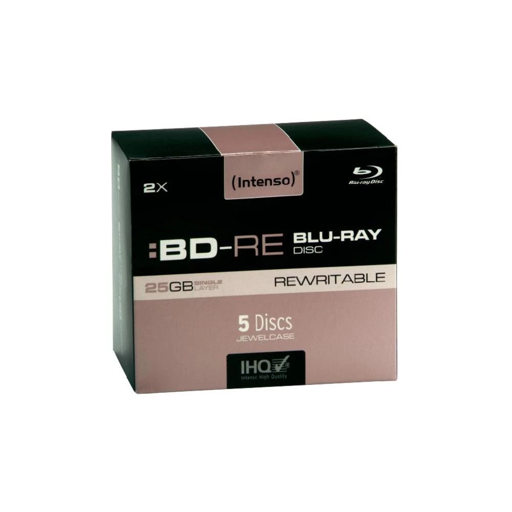 Blu-ray BD-RE prazni Intenso 5201215 25 GB 5 kom. kutija RW slika