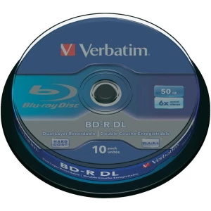 Blu-ray BD-R DL prazni Verbatim 43746 50 GB 10 kom. okrugla kutija slika