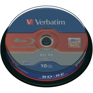Blu-ray BD-RE prazni Verbatim 43694 25 GB 10 kom. okrugla kutija slika