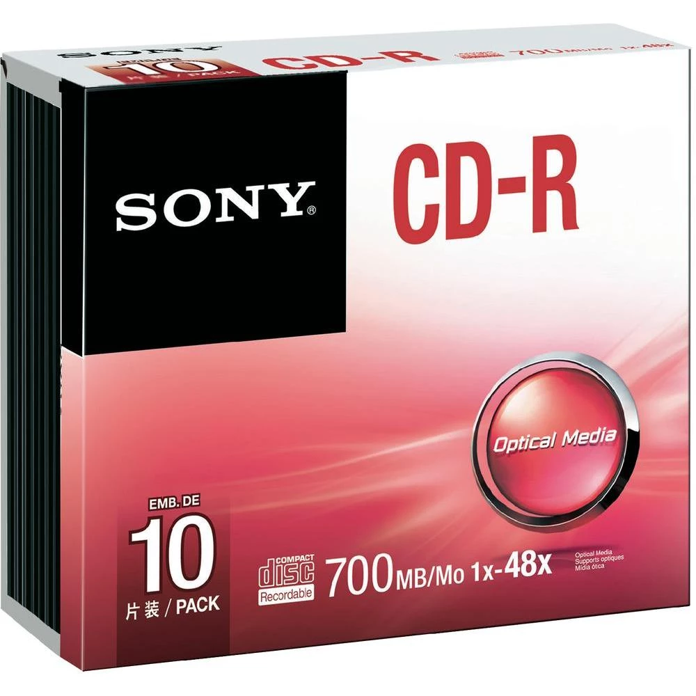 CD-R prazni Sony 10CDQ80SS 700 MB 10 kom. tanka kutija slika