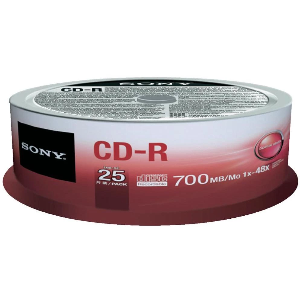 CD-R prazni Sony 25CDQ80SP 700 MB 25 kom. okrugla kutija slika