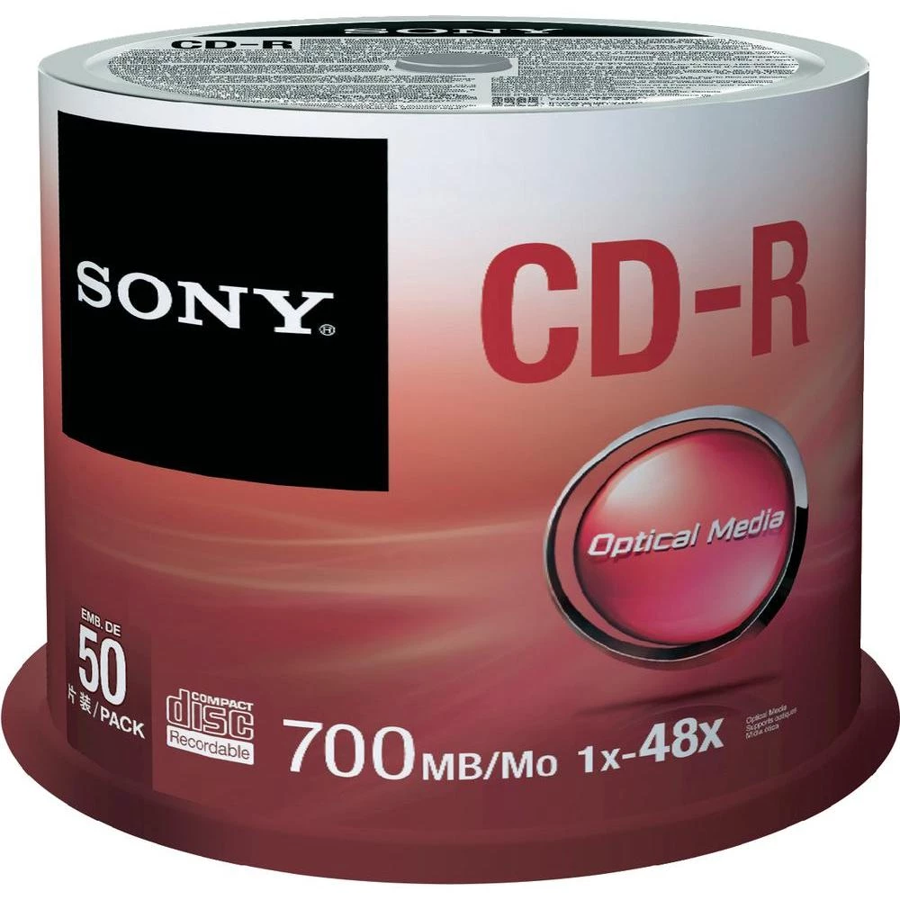 CD-R prazni Sony 50CDQ80SP 700 MB 50 kom. okrugla kutija slika