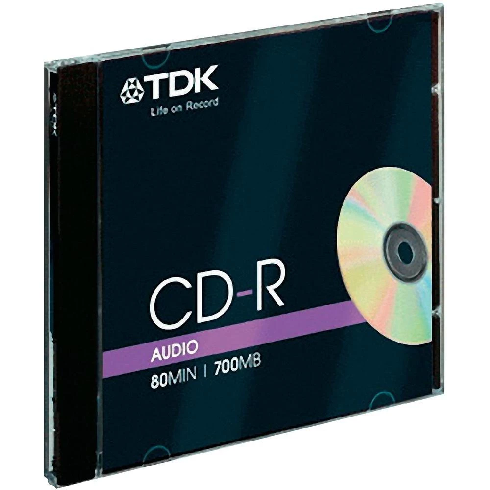 CD-R Audio prazni TDK CD-RX80JCA10P-D/10ER 700 MB 10 kom. kutija slika
