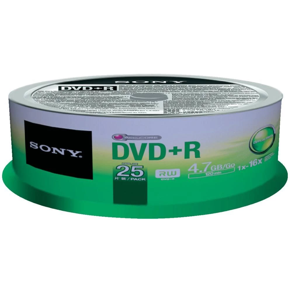 DVD-R prazni Sony 25DPR47SP 4.7 GB 25 kom. okrugla kutija slika