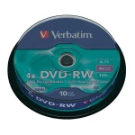 DVD-RW prazni Verbatim 43552 4.7 GB 10 kom. okrugla kutija RW