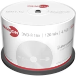 DVD-R diskovi Rohling 4.7 GB Primeon 2761204 50 kom. okrugla kutija srebrna mat