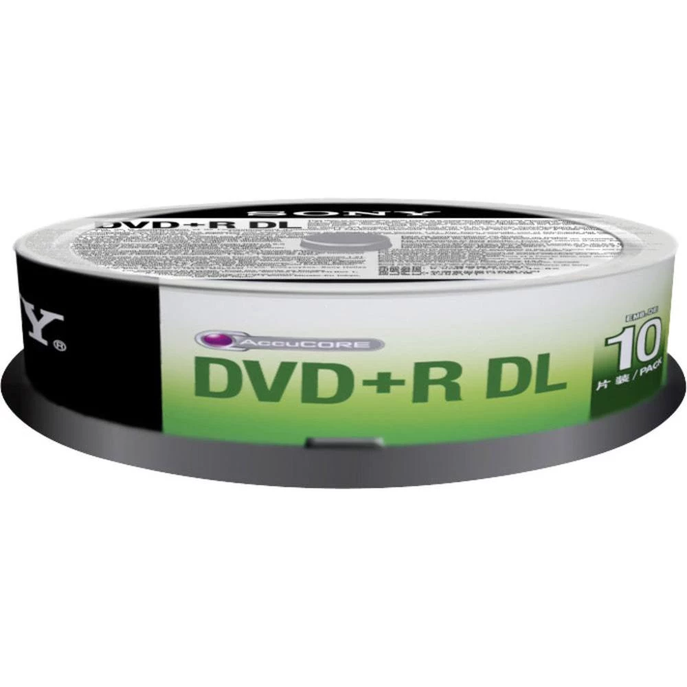 Komplet diskova DVD+R DL 8.5 GB Sony 10DPR85SP okrugla 10 kom. slika