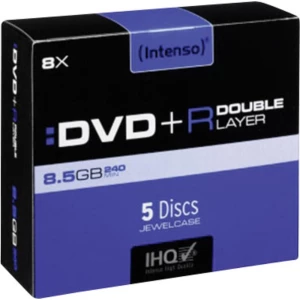 DVD+R DL prazni Intenso 4311245 8.5 GB 5 kom. kutija slika