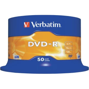 DVD-R prazni Verbatim 43548 4.7 GB 50 kom. okrugla kutija slika