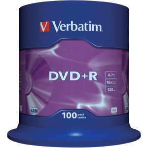 DVD+R prazni Verbatim 43551 4.7 GB 100 kom. okrugla kutija slika