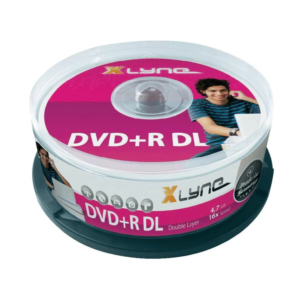 DVD+R DL prazni Xlyne 4025000 8.5 GB 25 kom. okrugla kutija slika
