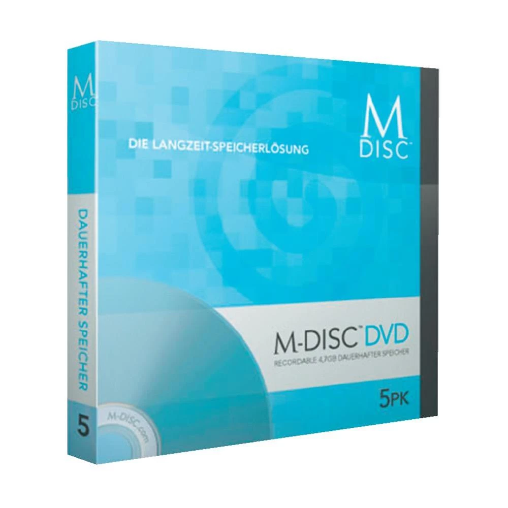 M-DISC DVD prazni MDHA05DE-ME Millenniata 4.7 GB 5 kom. kutija slika