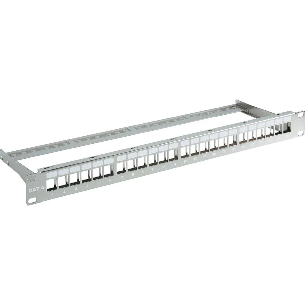 Patch panel EFB Elektronik 24-portni neopremljen 1U slika
