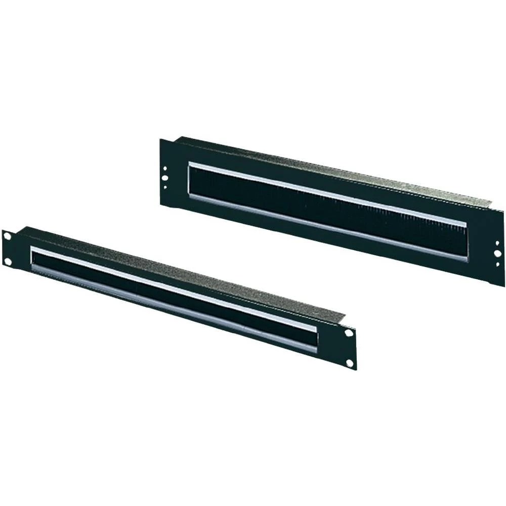 Panel za provođenje kablova Rittal za 1U s četkastim umetkom, crna 5502255 slika