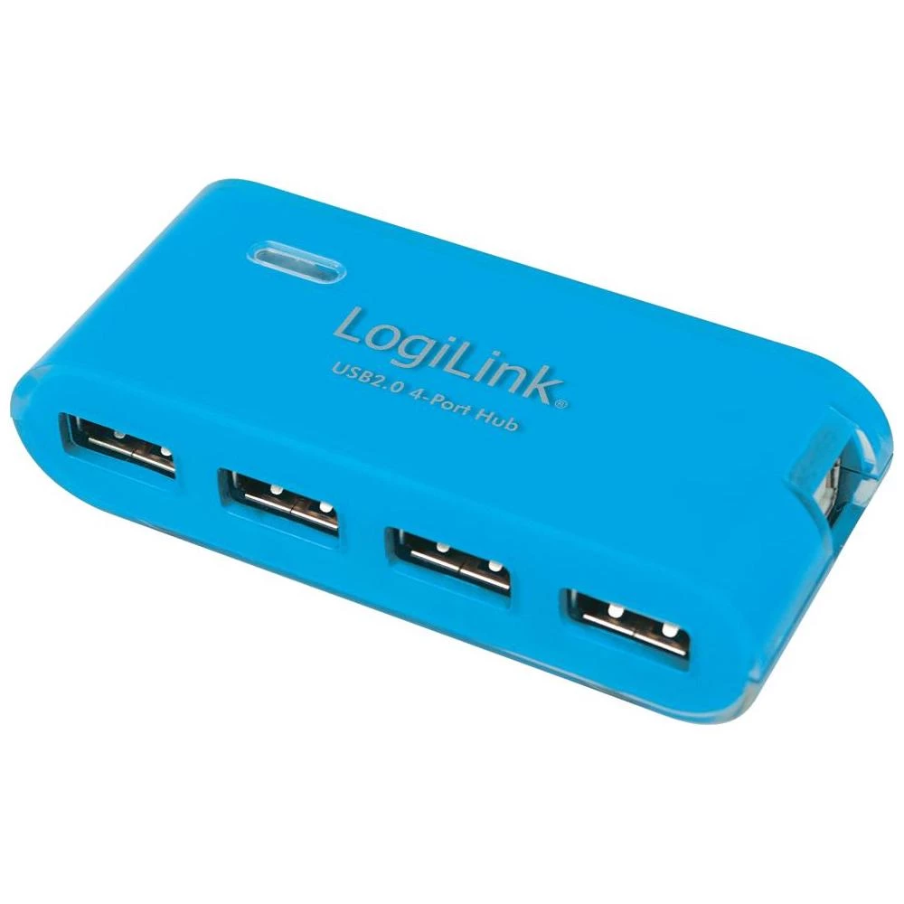 4-portni USB 2.0 hub LogiLink plavi slika