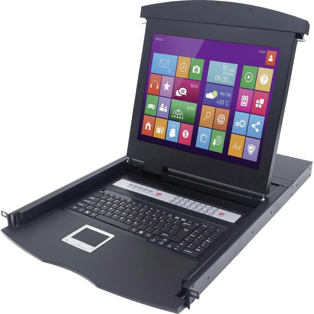 KVM switch uređaj s LCD konzolom Intellinet 16-Port Rackmount slika