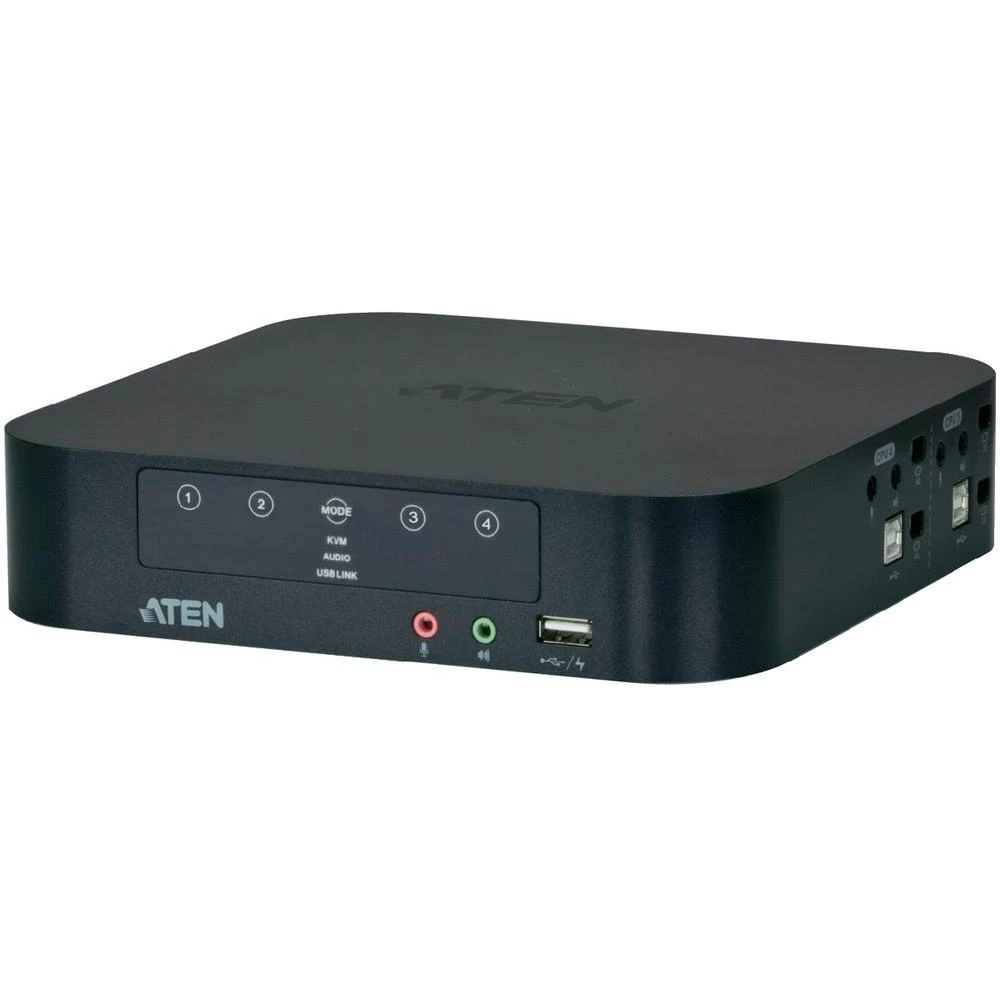 4-portni KVM prekidač CS1944 Ateni, za sustave s dvostrukimzaslonom USB + Mini D slika