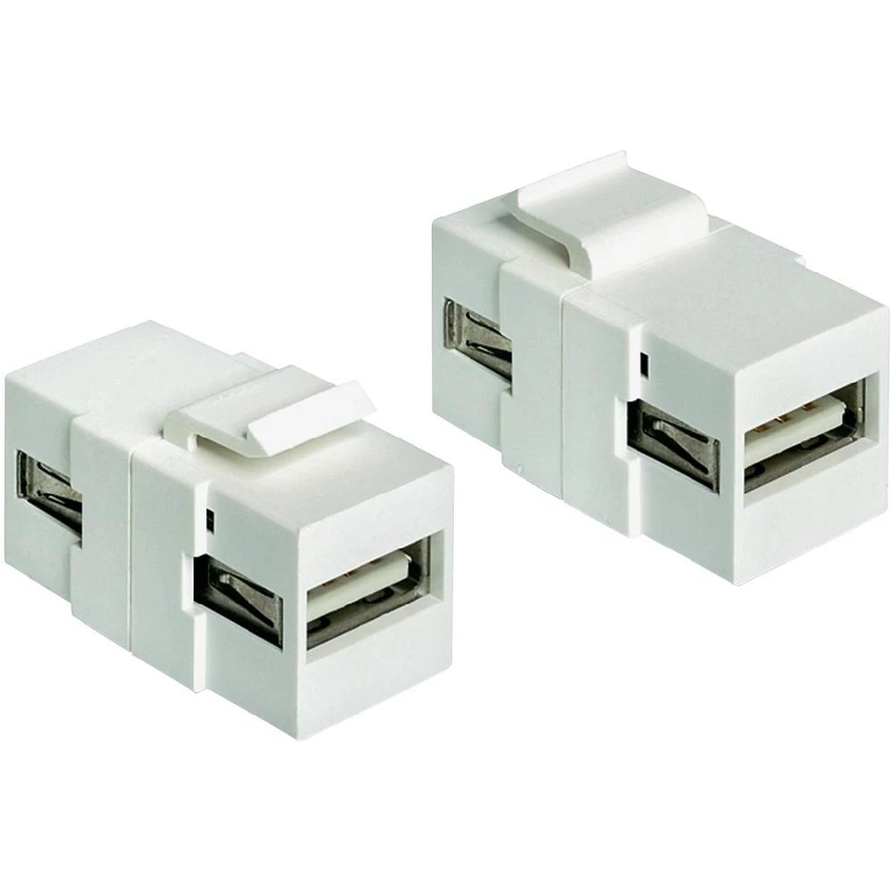 USB 2.0 adapter [1x USB 2.0 utikač A - 1x USB 2.0 utikač A] bijeli slika