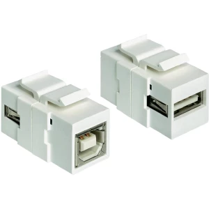 USB 2.0 adapter [1x USB 2.0 utikač A - 1x USB 2.0 utikač B] bijeli slika