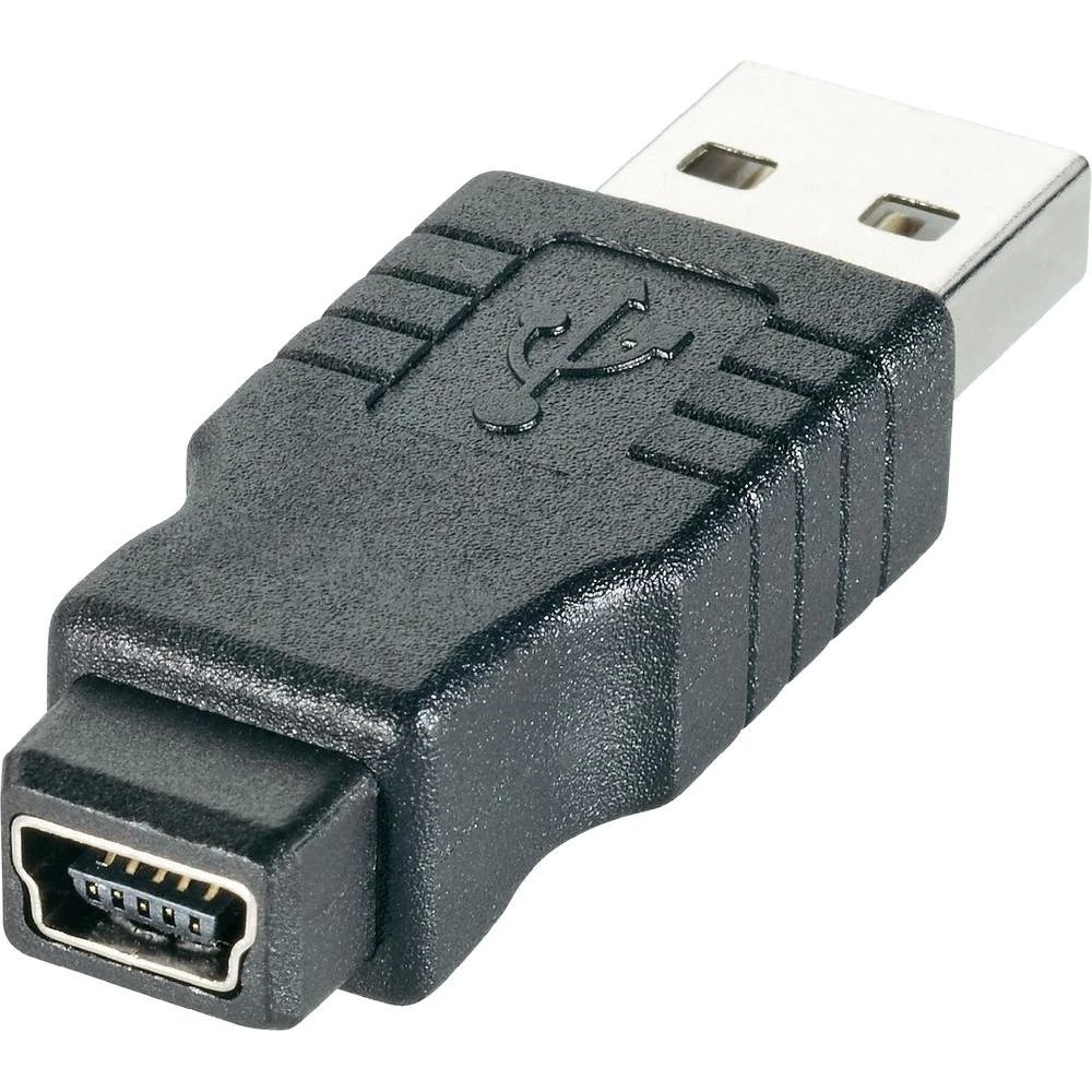 USB 2.0 adapter [1x USB 2.0 utikač A - 1x USB 2.0 utikač Mini-B] crni Goobay slika