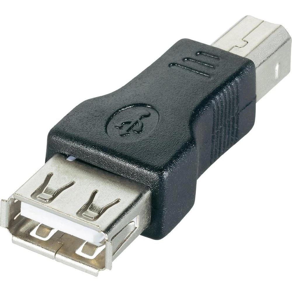USB 2.0 adapter [1x USB 2.0 utikač B - 1x USB 2.0 utikač A] crni Goobay slika