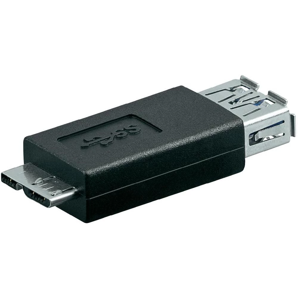 USB 3.0 adapter [1x USB 3.0 utikač Micro B - 1x USB 3.0 utikač A] crni Goobay slika
