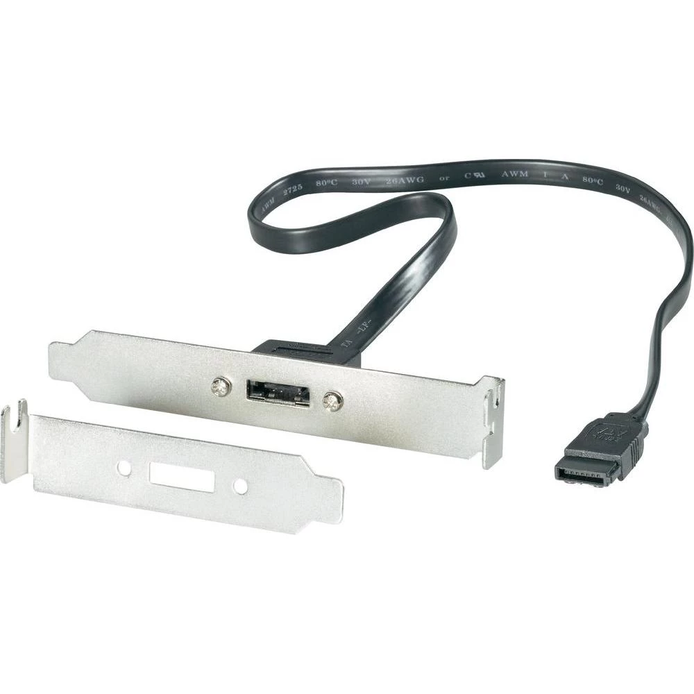 Adapter za tvrde diskove [1x eSATA utikač 7pol. - 1x SATA utikač 7pol.] 0.45 m c slika
