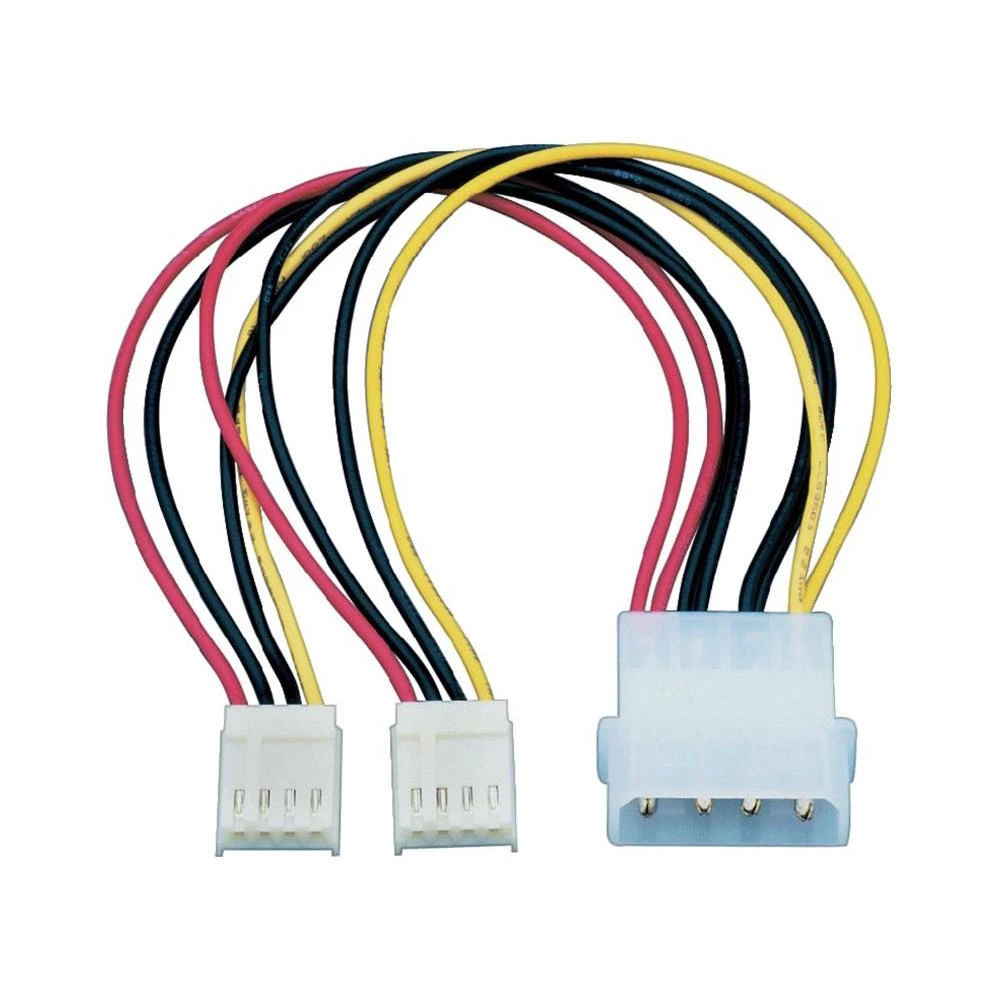 Strujni kabel [2x Floppy strujni utikač 4pol. - 1x IDE strujni utikač 4pol.] 0.1 slika