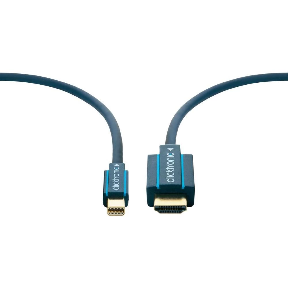 DisplayPort/HDMI priključni kabel Clicktronic [1x Mini utikač => 1x HDMI utičnic slika