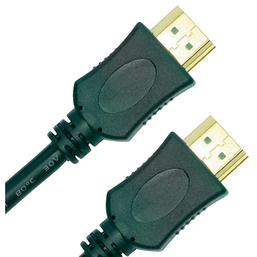 HDMI priključni kabel [1x HDMI-utikač <=> 1x HDMI-utikač] 3m, crn slika