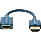 HDMI produžni kabel Clicktronic [1x HDMI-utikač <=> 1x HDMI-utičnica] 0.10m, pla