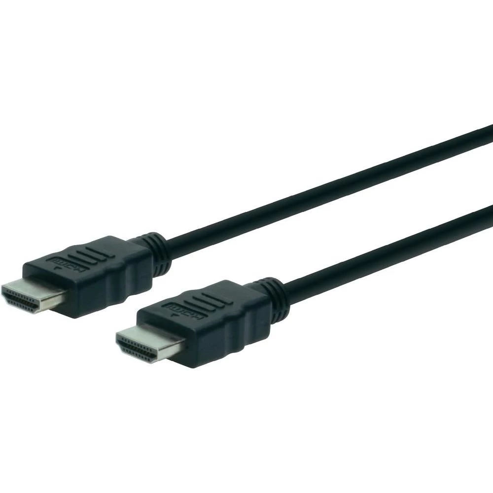 HS HDMI priključni kabel Digitus [1x HDMI-utikač<=> 1x HDMI-utikač] 2m, crn, AK- slika