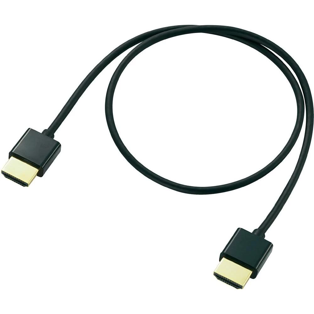 HDMI priključni kabel [1x HDMI-utikač<=> 1x HDMI-utikač] 2m, crn slika