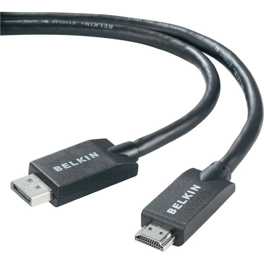 Priključni kabel Belkin iz DisplayPort na HDMI, 1.8m, crn, F2CD001cp1.8M slika