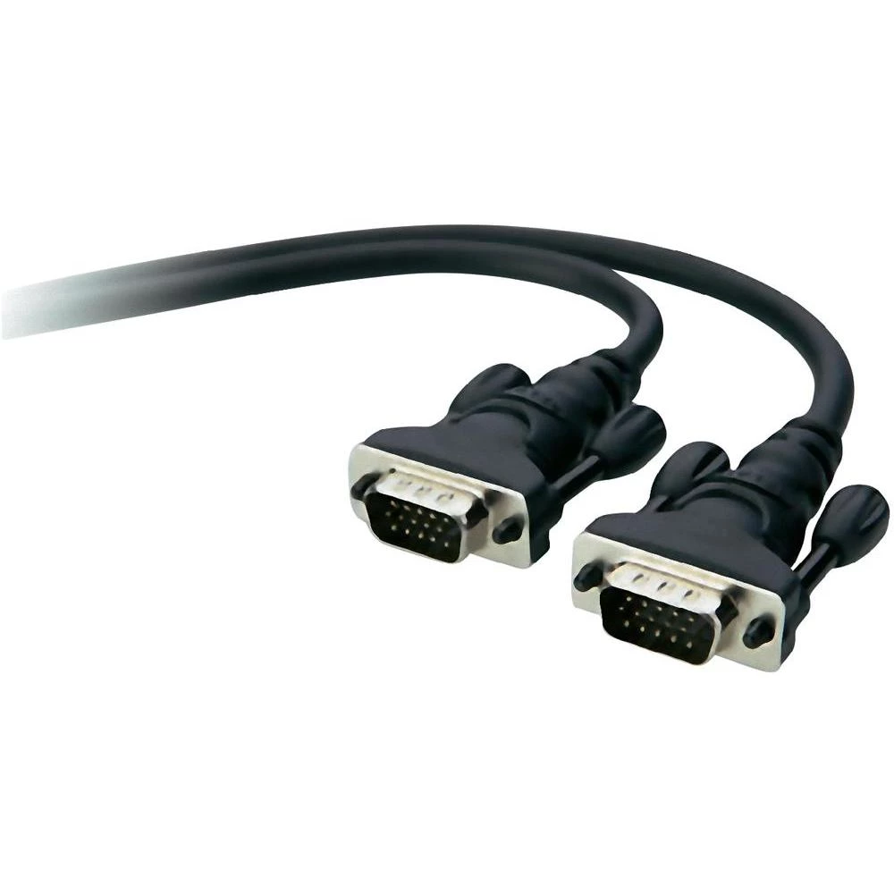 VGA priključni kabel Belkin [1x VGA utikač <=> 1x VGA utikač] 3 m, crna, 640 x 4 slika