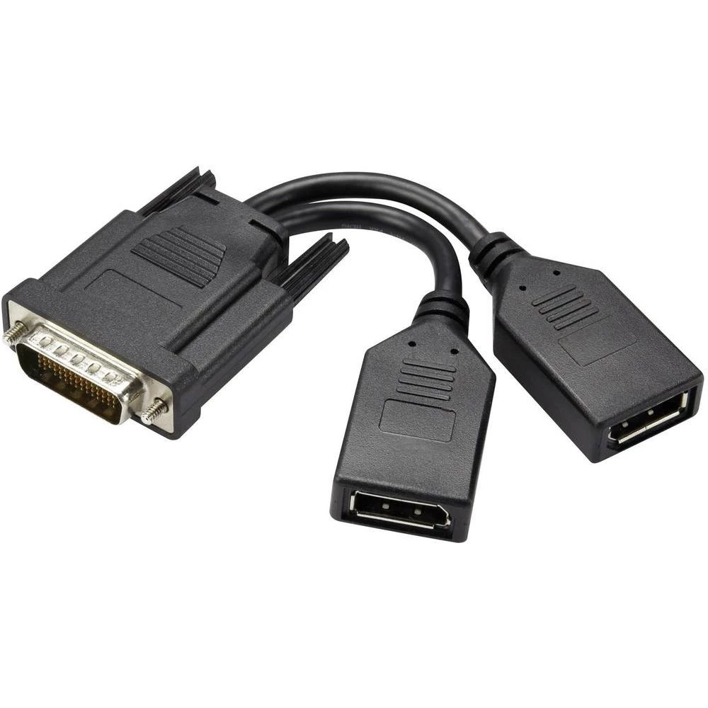 Y kabel DMS-59 / DisplayPort Renkforce [1x DMS-59 utikač => 2x DisplayPort žensk slika