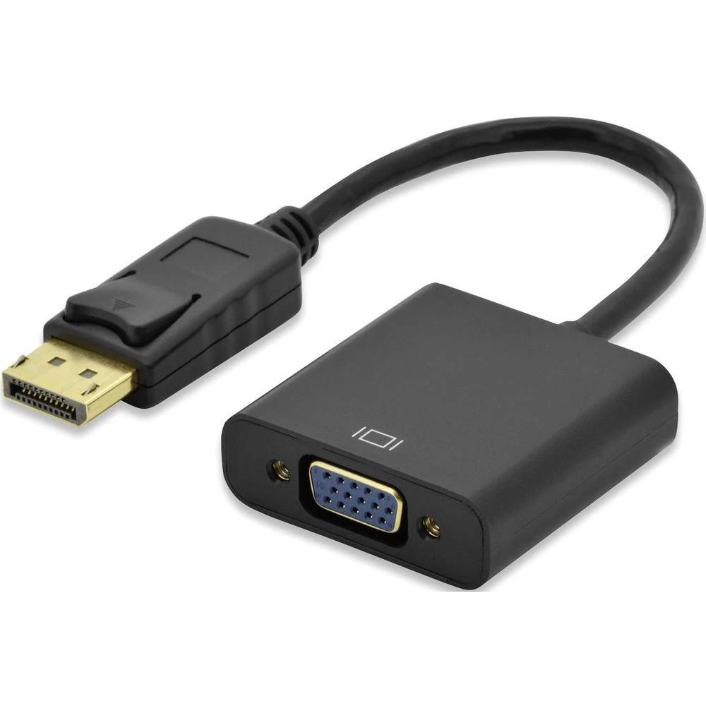 DisplayPort / VGA priključni kabel ednet [1x DisplayPort utikač <=> 1x VGA žensk slika
