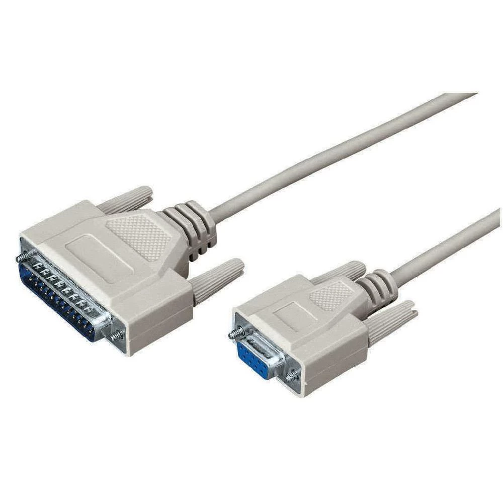 Serijski priključni kabel [1x D-SUB utikač 25pol. - 1x D-SUB utikač 9pol.] 1.50 slika