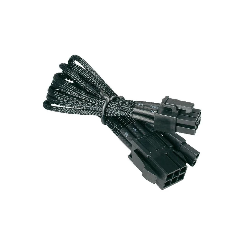 Strujni produžni kabel [1x PCIe utikač 6pol. - 1x PCIe utikač 6pol.] 0.25 m crni slika