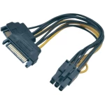Adapter SATA/PCI-Express Akasa, 2 x utikač SATA/6-polni vtičPCI-E, crno-žuti, 0,