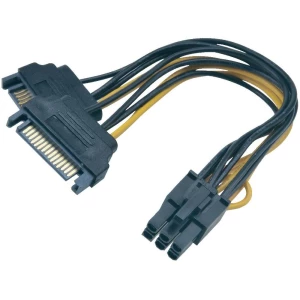 Adapter SATA/PCI-Express Akasa, 2 x utikač SATA/6-polni vtičPCI-E, crno-žuti, 0, slika