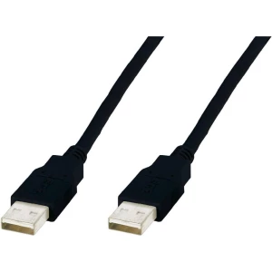 USB 2.0 priključni kabel [1x USB 2.0 utikač A - 1x USB 2.0 utikač A] 5 m Digitus slika