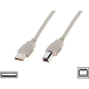 USB 2.0 priključni kabel [1x USB 2.0 utikač A - 1x USB 2.0 utikač B] 1.80 m bež slika