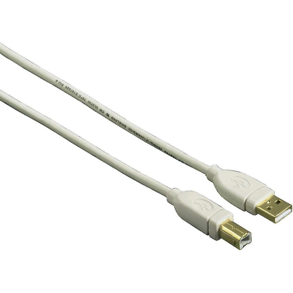 USB 2.0 priključni kabel [1x USB 2.0 utikač A - 1x USB 2.0 utikač B] 1.80 m bije slika