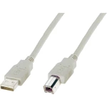 USB 2.0 priključni kabel [1x USB 2.0 utikač A - 1x USB 2.0 utikač B] 1.80 m bež