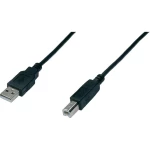 USB 2.0 priključni kabel [1x USB 2.0 utikač A - 1x USB 2.0 utikač B] 3 m Digitus