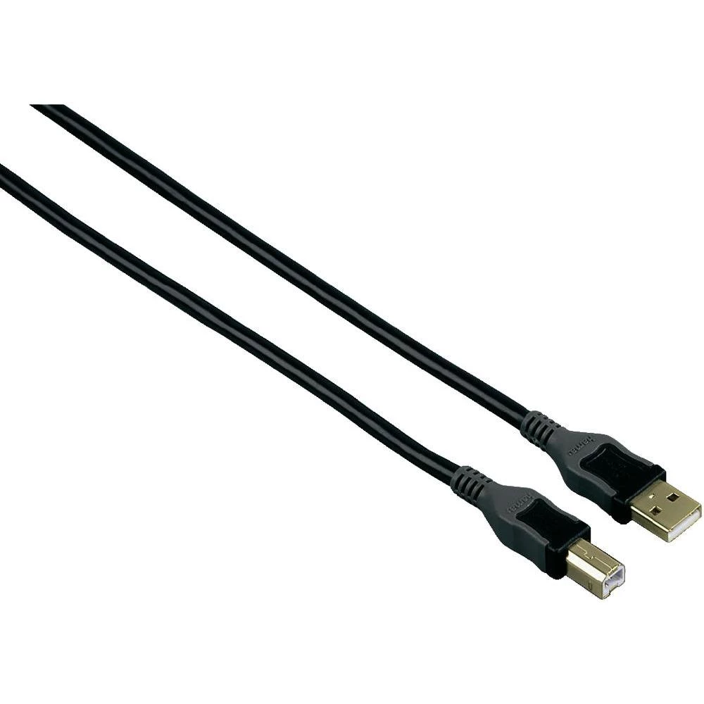 USB 2.0 priključni kabel [1x USB 2.0 utikač A - 1x USB 2.0 utikač B] 5 m crni po slika