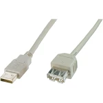 USB 2.0 produžni kabel [1x USB 2.0 utikač A - 1x USB 2.0 utikač A] 1.80 m bež Di